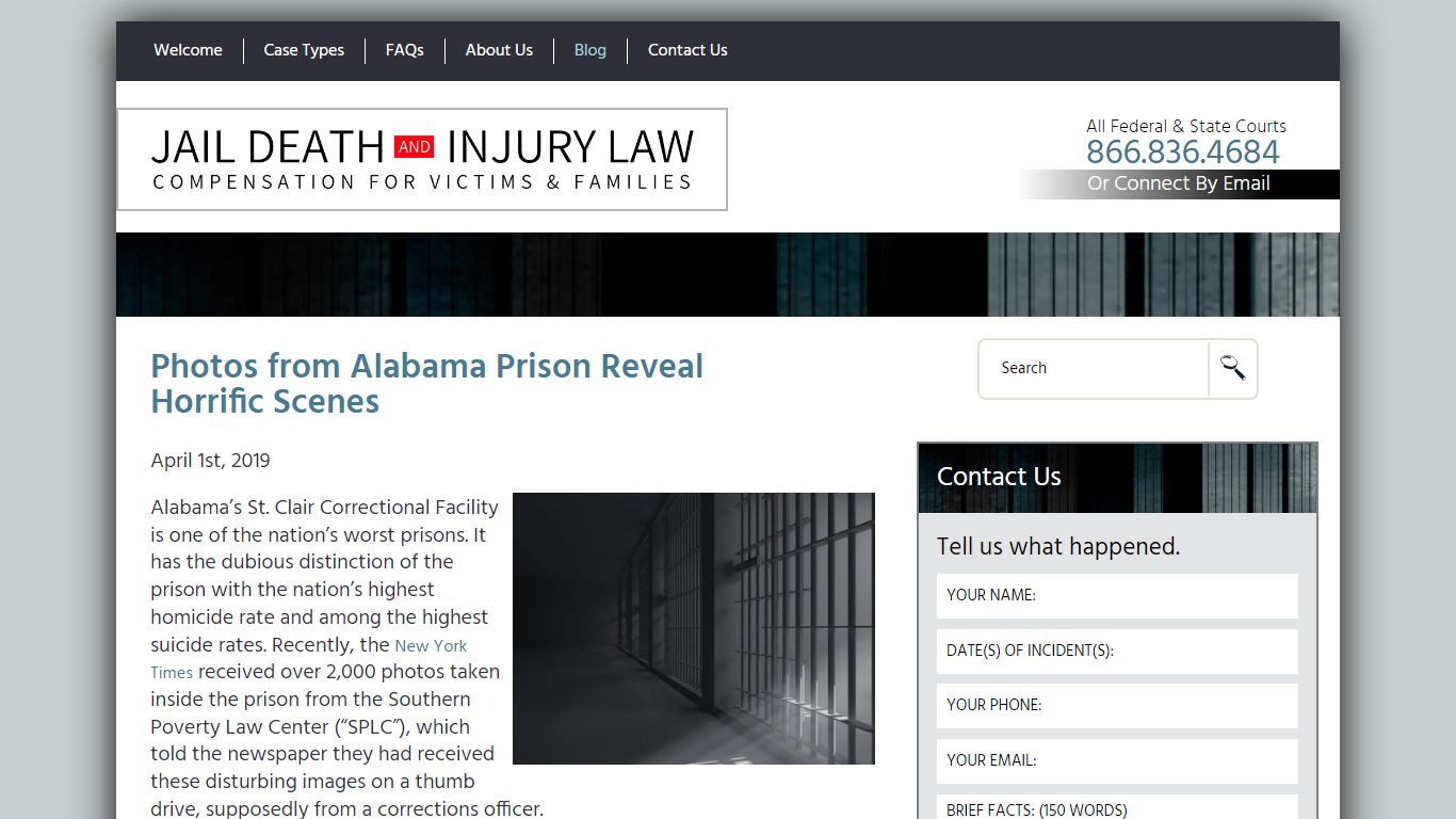 Photos from Alabama Prison Reveal Horrific Scenes - Jail Death and ...